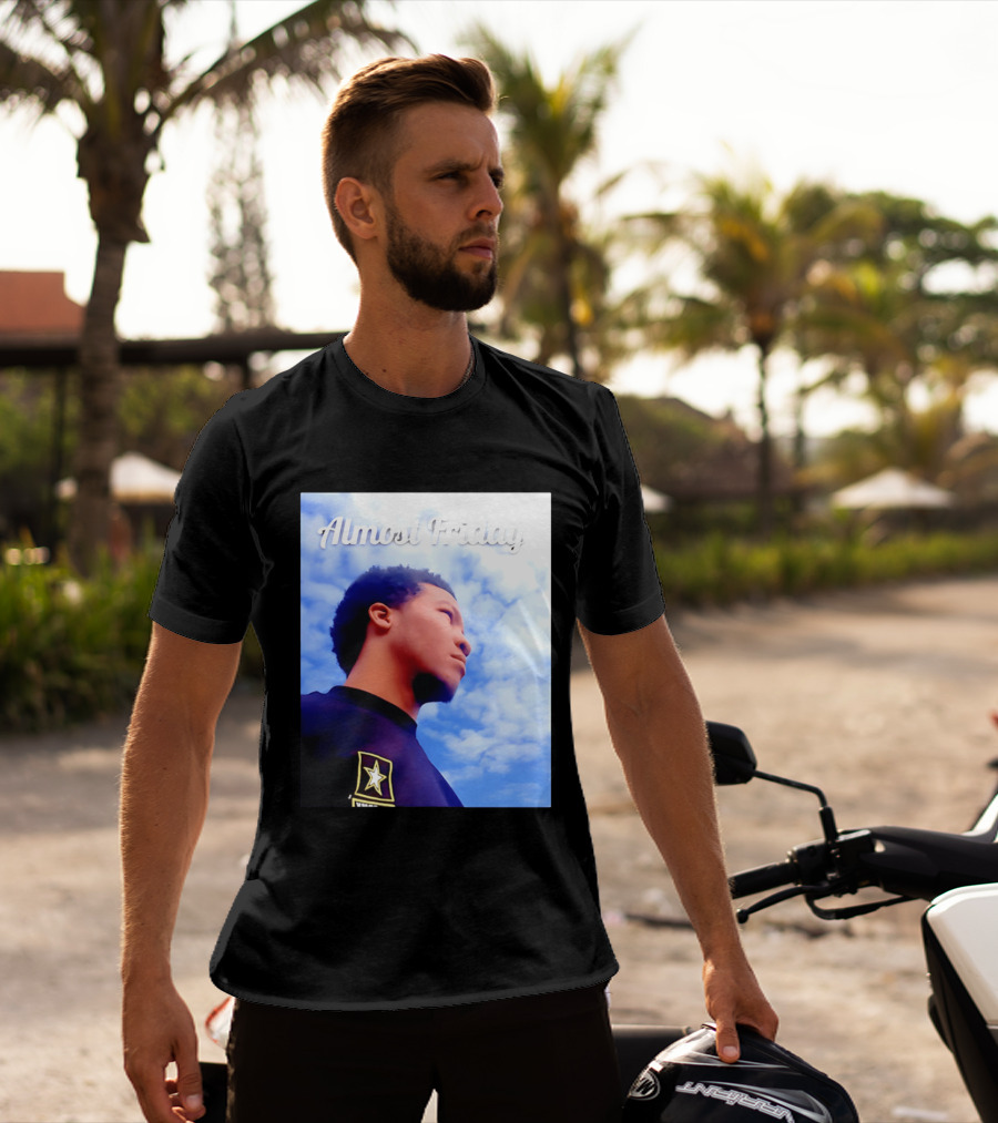 Almost Friday Jalen Brunson NWTS Basketball Sky T-Shirt