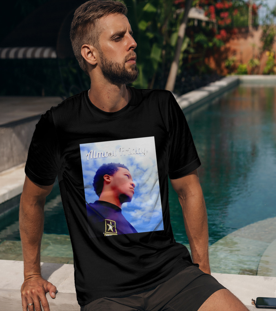 Almost Friday Jalen Brunson NWTS Basketball Sky T-Shirt
