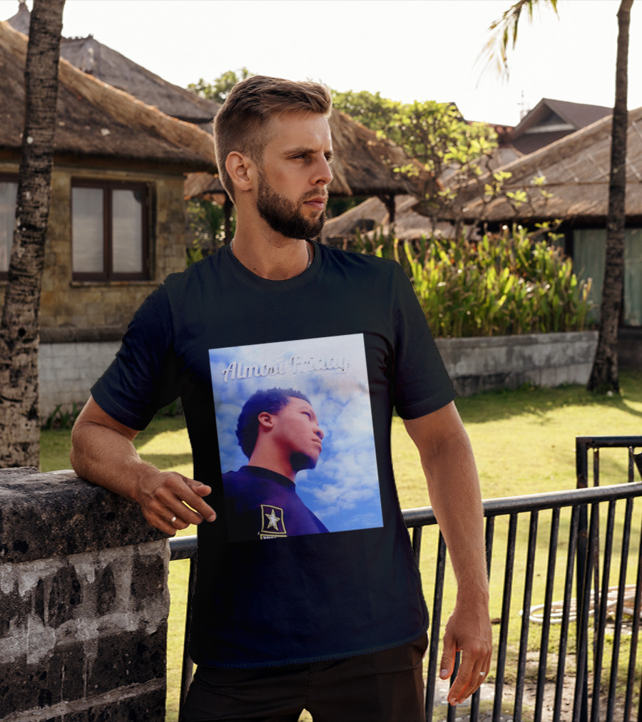 Almost Friday Jalen Brunson NWTS Basketball Sky T-Shirt