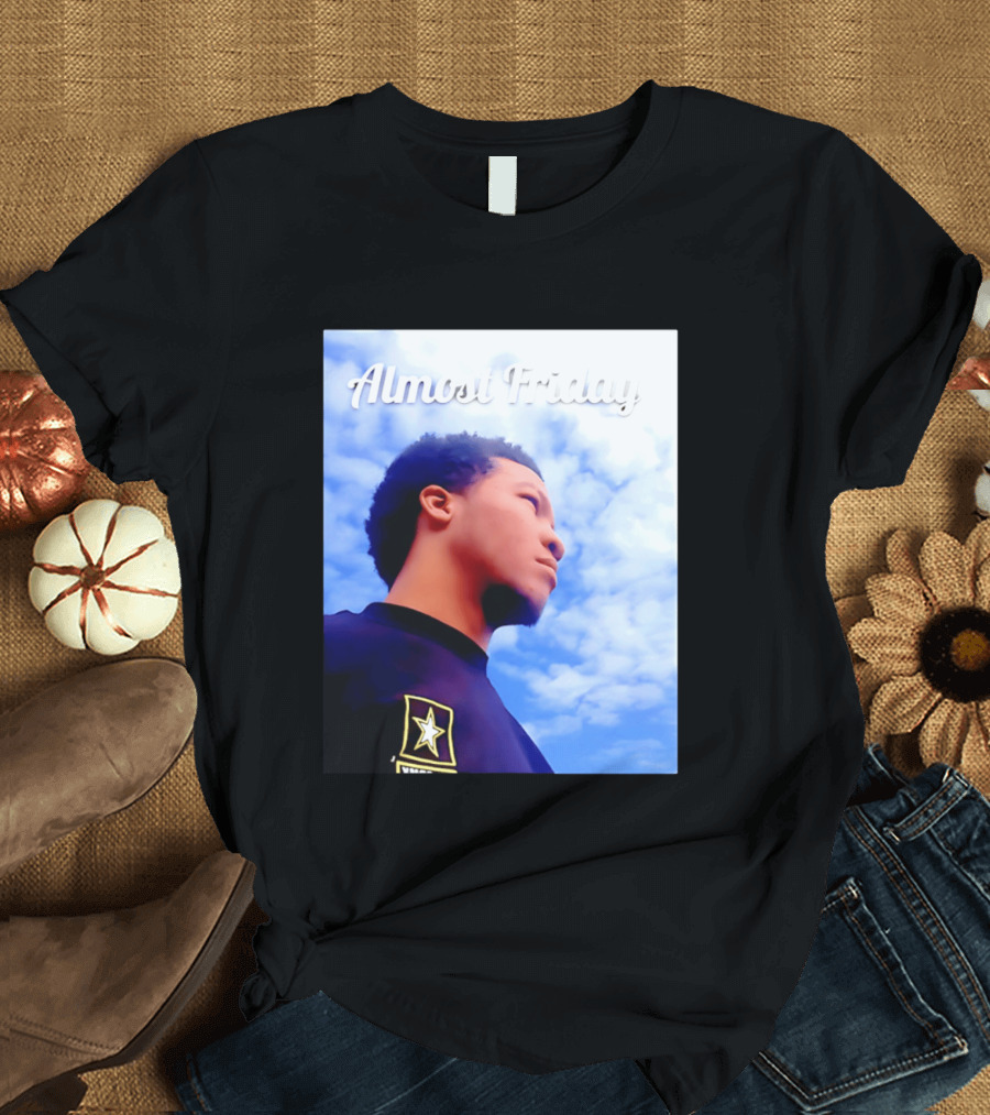 Almost Friday Jalen Brunson NWTS Basketball Sky T-Shirt