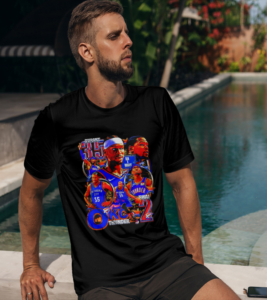Oklahoma City Thunder Durant 35 Shai 2 OKC Team T-Shirt
