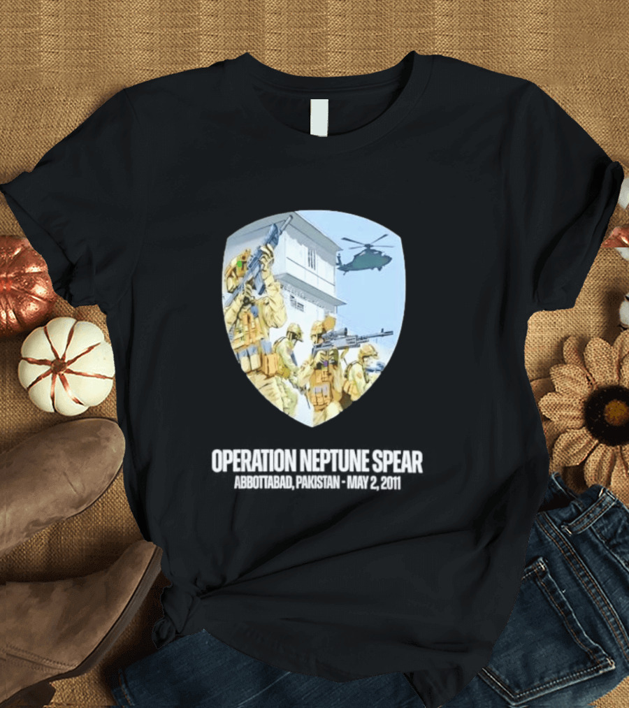 Operation Neptune Spear Abbottabad Pakistan May 2 2011 Military Team Helicopter Shield T-Shirt