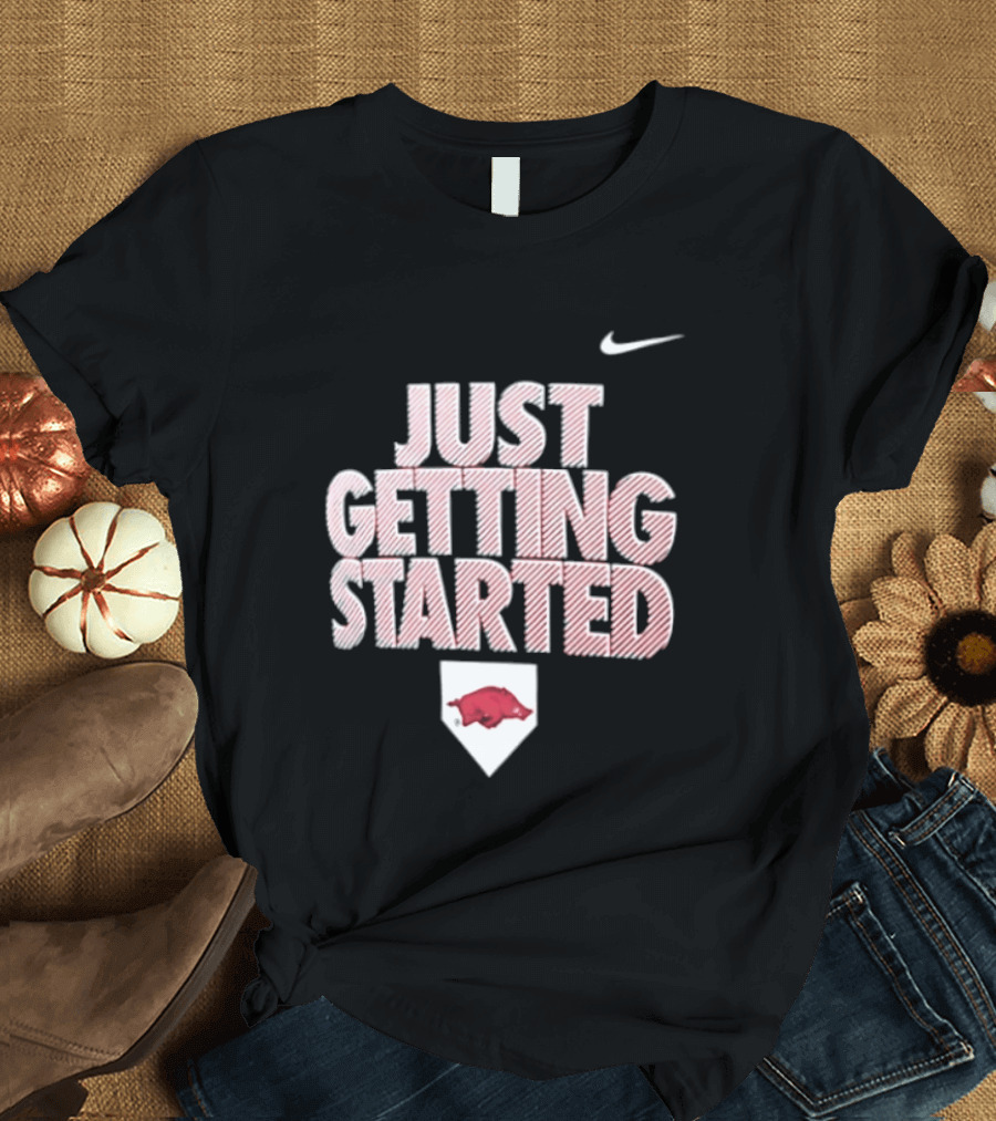 Nike Just Getting Started Arkansas Razorbacks Women's Softball T-Shirt