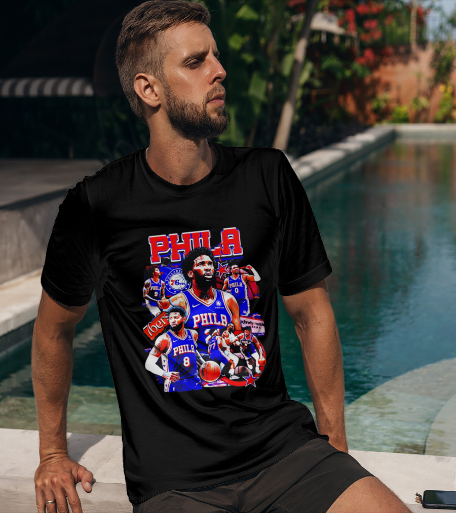 Philadelphia 76ers Phila 6ers Team Players Arena T-Shirt