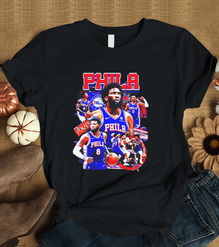 Philadelphia 76ers Phila 6ers Team Players Arena T-Shirt