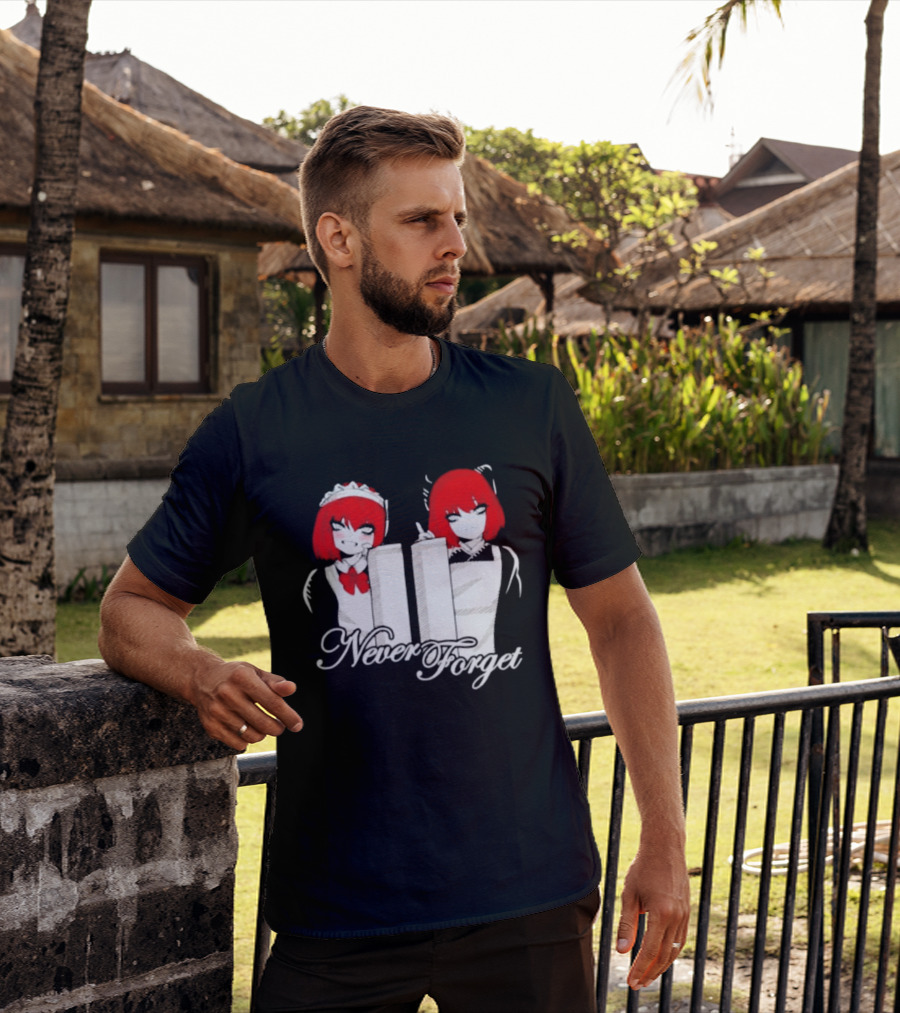 Maid Anime 9 11 Twin Towers Never Forget T-Shirt