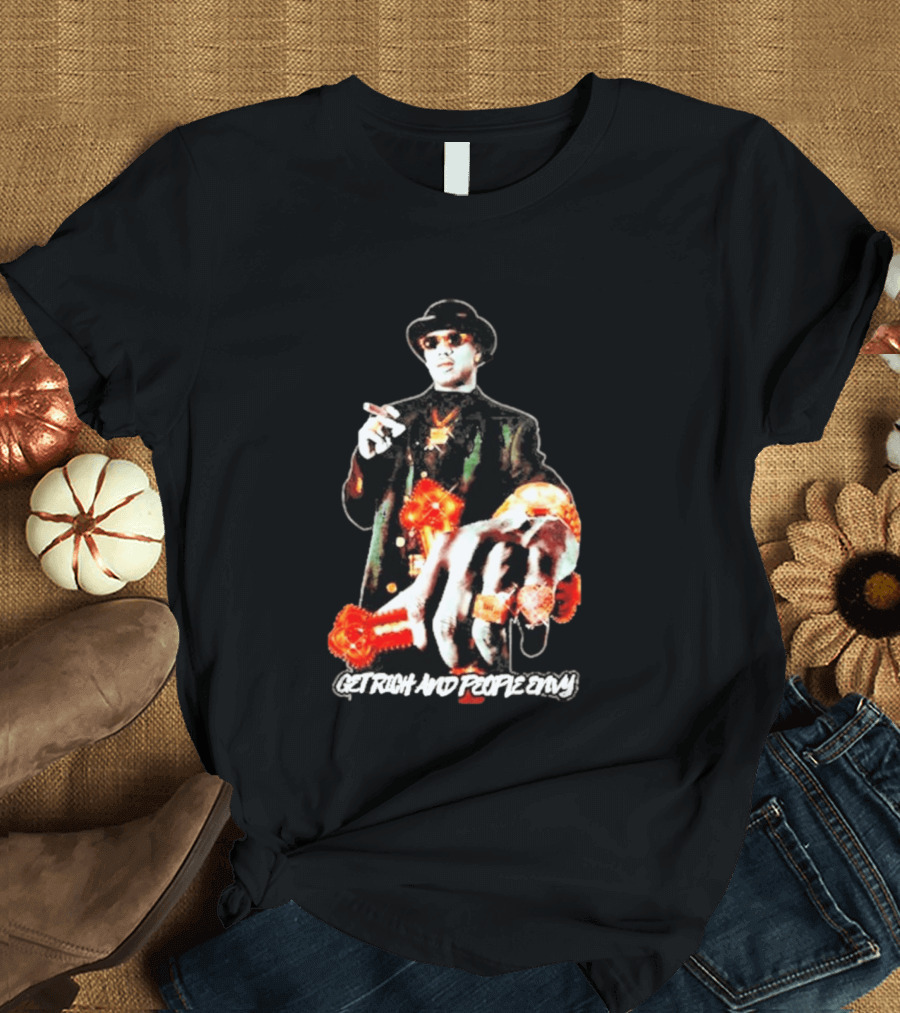 Master P Get Rich And People Envy Gold Rings Money Power T-Shirt