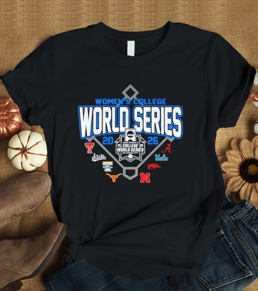 Women's College World Series 2026 Softball Eight Teams Bound Study Plan T-Shirt