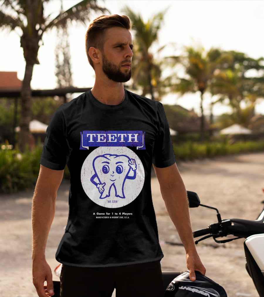 TEETH Mr. Grin Game For 1 To 4 Player T-Shirt