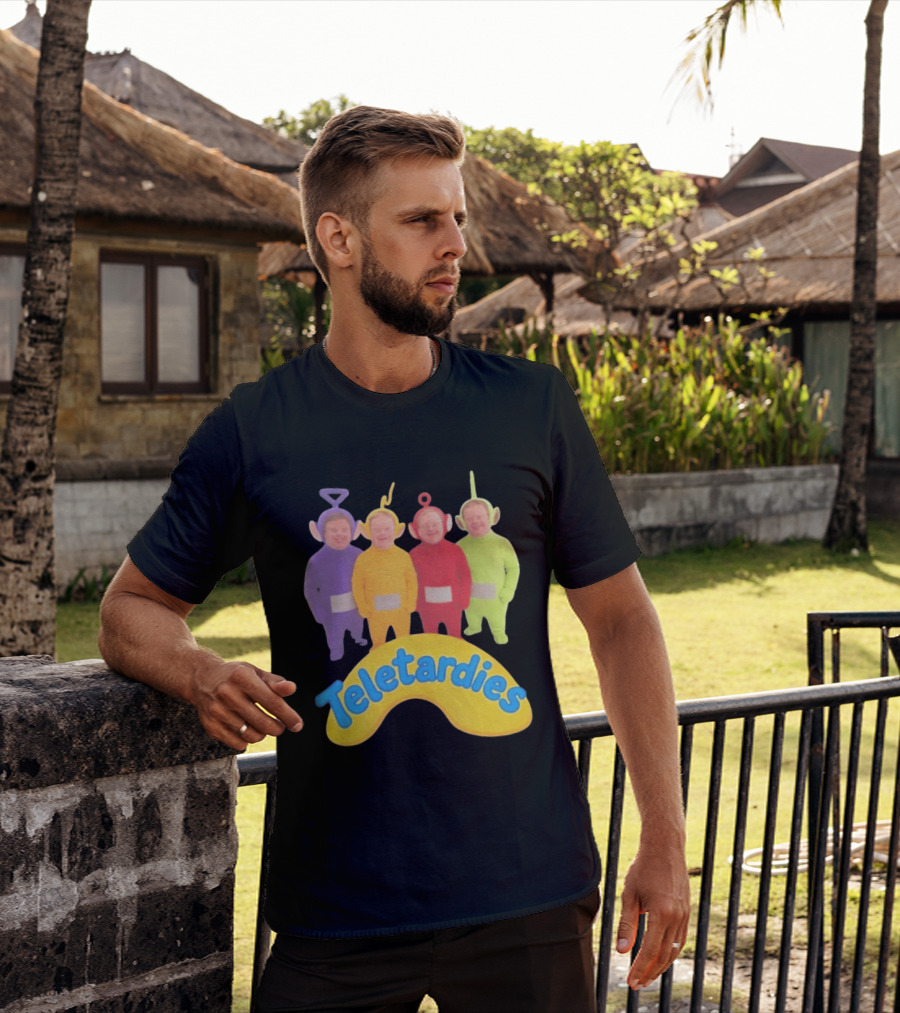 Teletardies Costume Characters Parody With Four T-Shirt