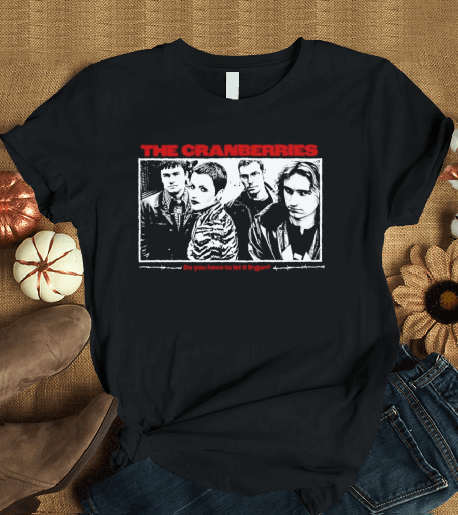 The Cranberries Do You Have To Let It Linger Retro Band Photo T-Shirt