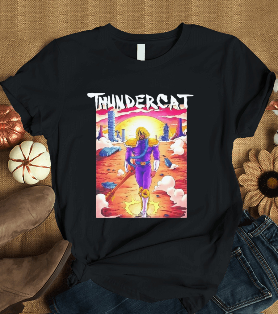 Thundercat It Is What It Is Tour 2021 Futuristic Warrior Desert Scene T-Shirt