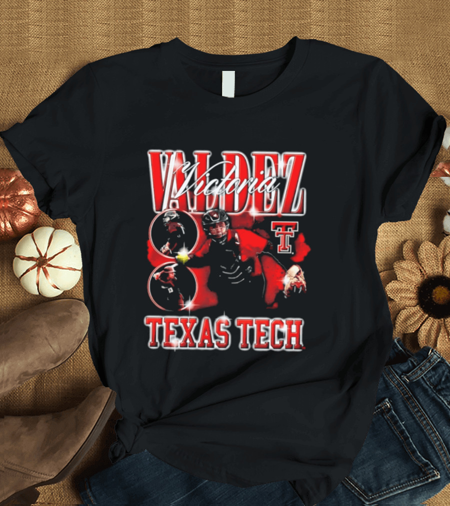 Valdez Number 8 Texas Tech 90s Bootleg T-Shirt
