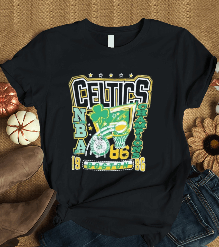 Celtics NBA Champions 1986 Boston '47 Collection T-Shirt