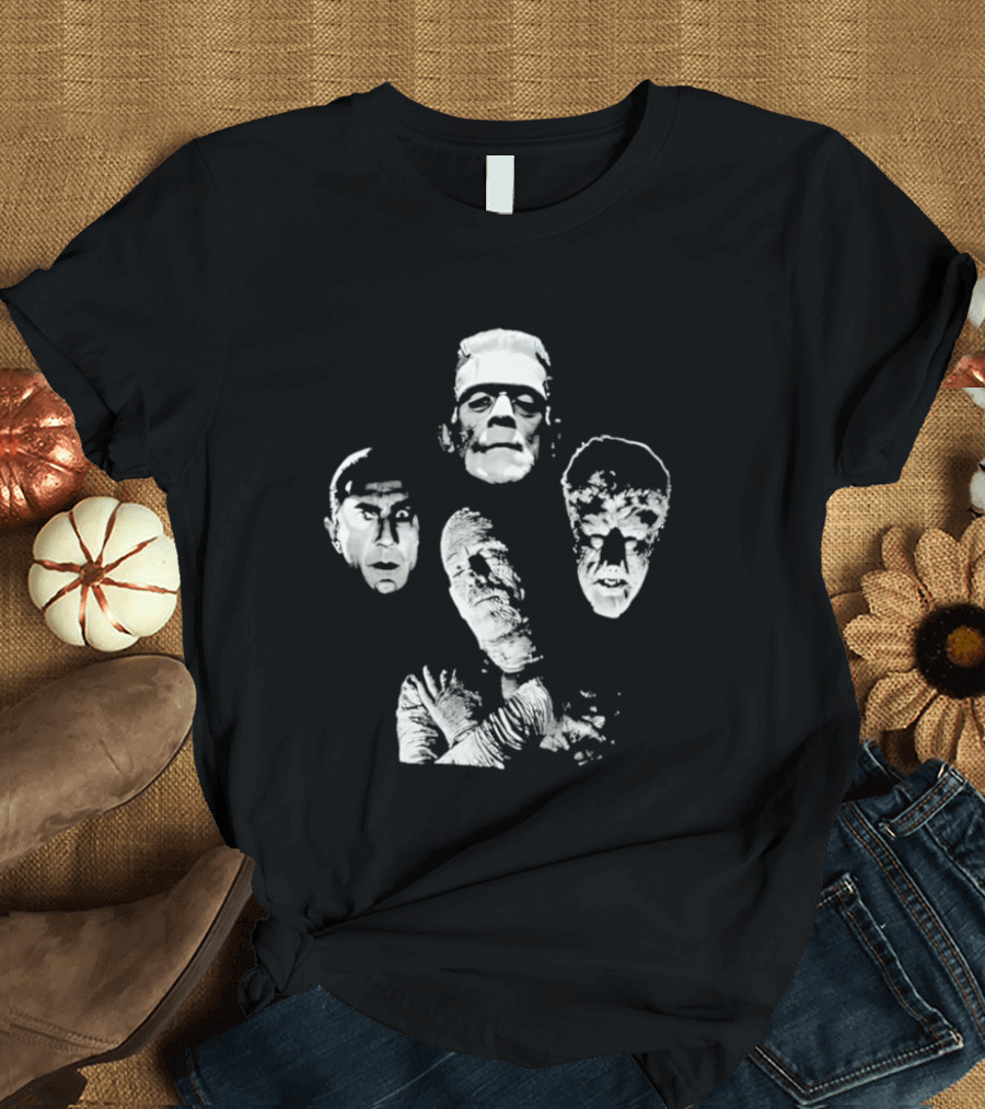 Frankenstein Dracula Mummy Wolf Man Classic Universal Monsters T-Shirt