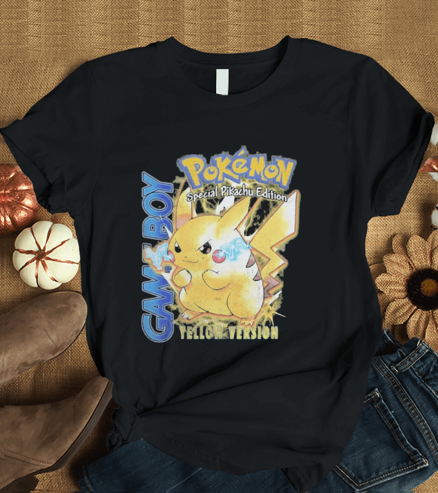 Game Boy Pokémon Special Pikachu Edition Yellow Version T-Shirt
