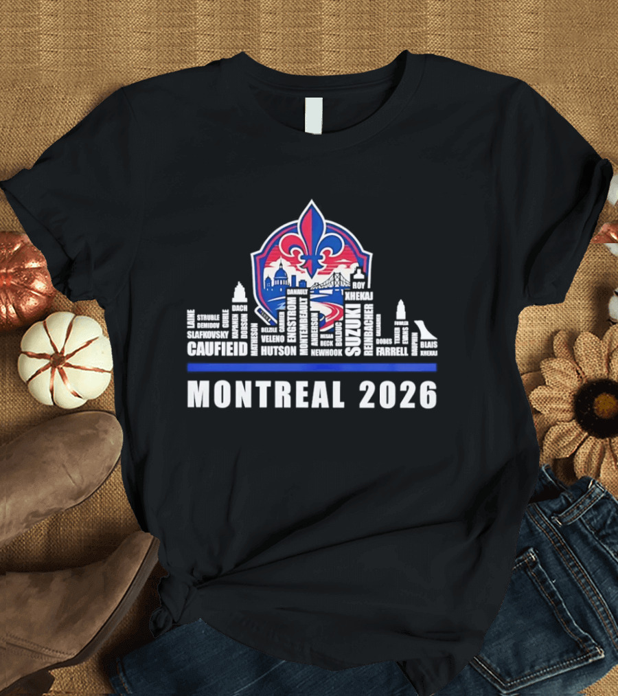 Caufield Suzuki Slafkovsky Montreal 2026 NHL Laine Struble Demidov Guhle T-Shirt