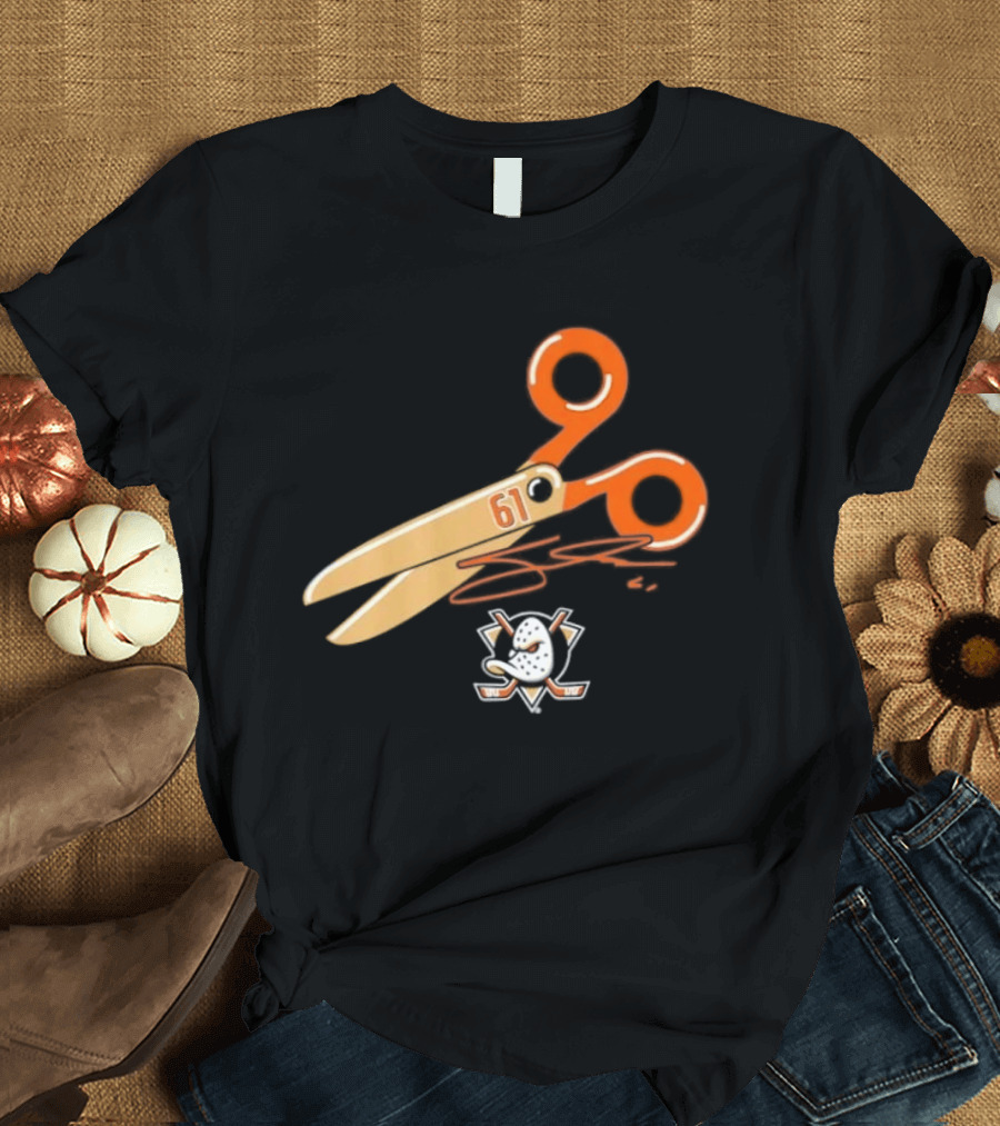 Cutter Gauthier Need To Cut It Scissors 61 Anaheim Ducks T-Shirt
