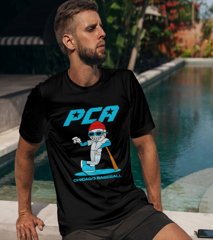 PCA Chicago Baseball Mascot With Bat And Cap T-Shirt