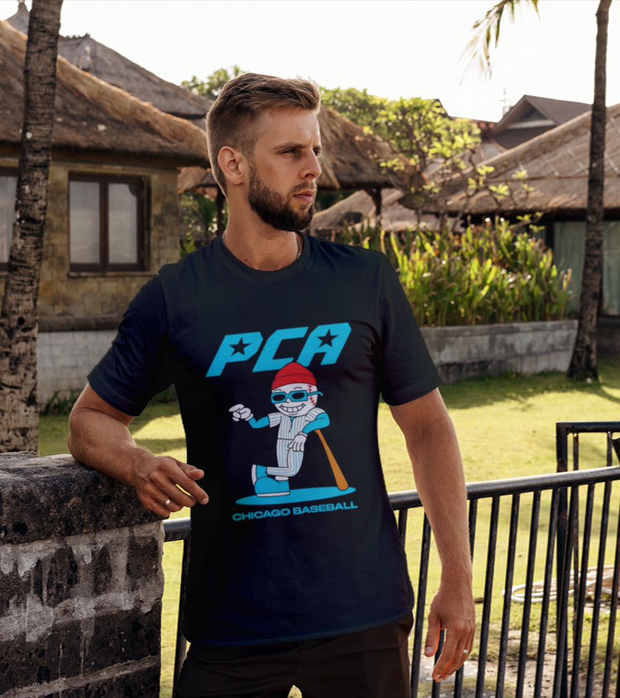 PCA Chicago Baseball Mascot With Bat And Cap T-Shirt