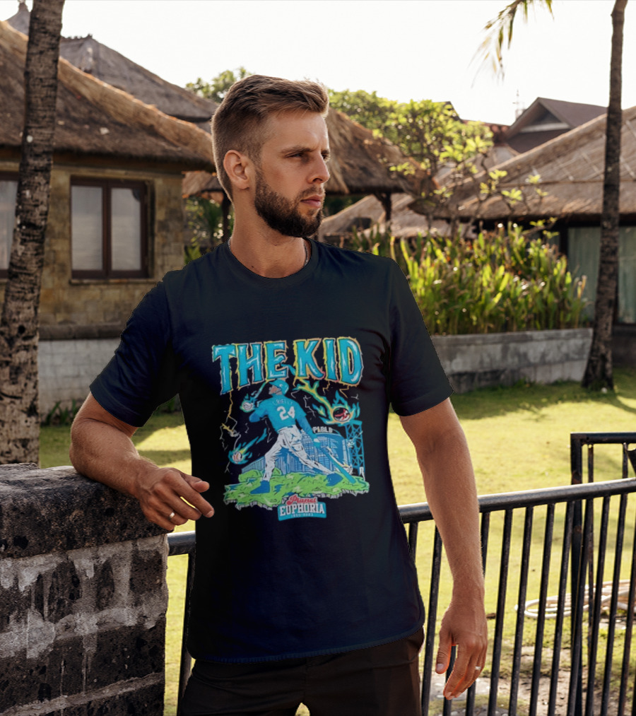 Ken Griffey Jr Seattle Mariners The Kid 24 Planet Euphoria Retro Baseball T-Shirt