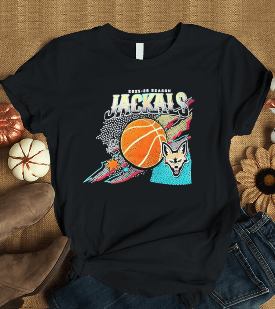 2025 26 Season Jackals Basketball Team With Fox And Starburst T-Shirt