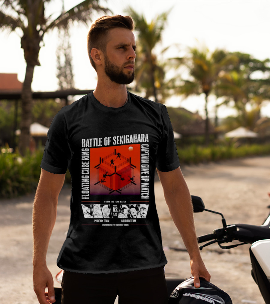 Battle Of Sekigahara Floating Cube Ring Captain Give Up Match Phoenix Team Soldier Team T-Shirt