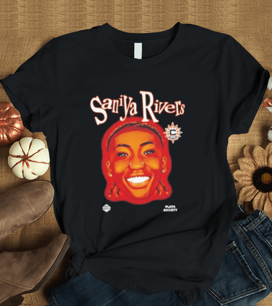 Saniyya Rivers Connecticut Sun Player Galaxy Big Head T-Shirt