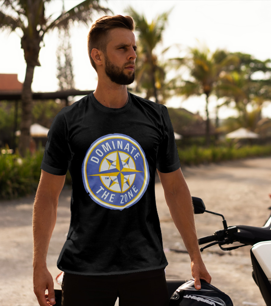 Seattle Mariners Dominate The Zone Compass Baseball Star T-Shirt