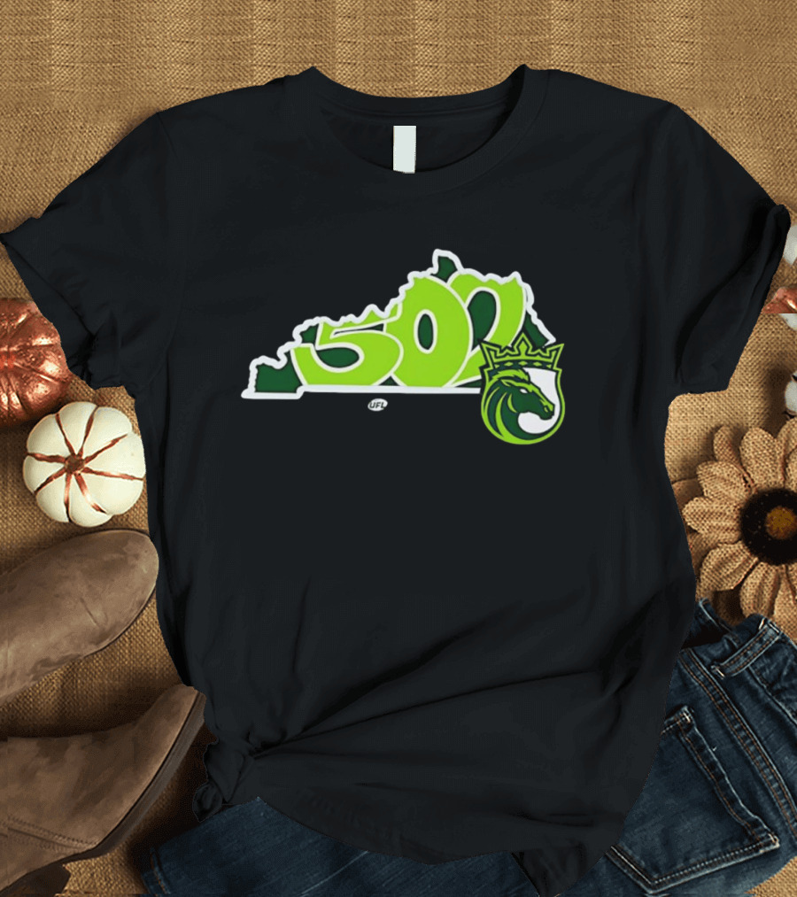 Louisville Kentucky 502 Xtreme United Football UFL Dragon Crest T-Shirt