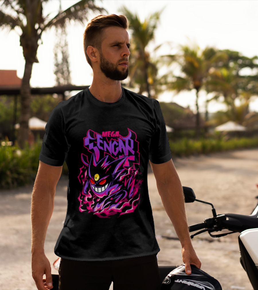 Mega Gengar Pokémon GO Fiery Purple T-Shirt