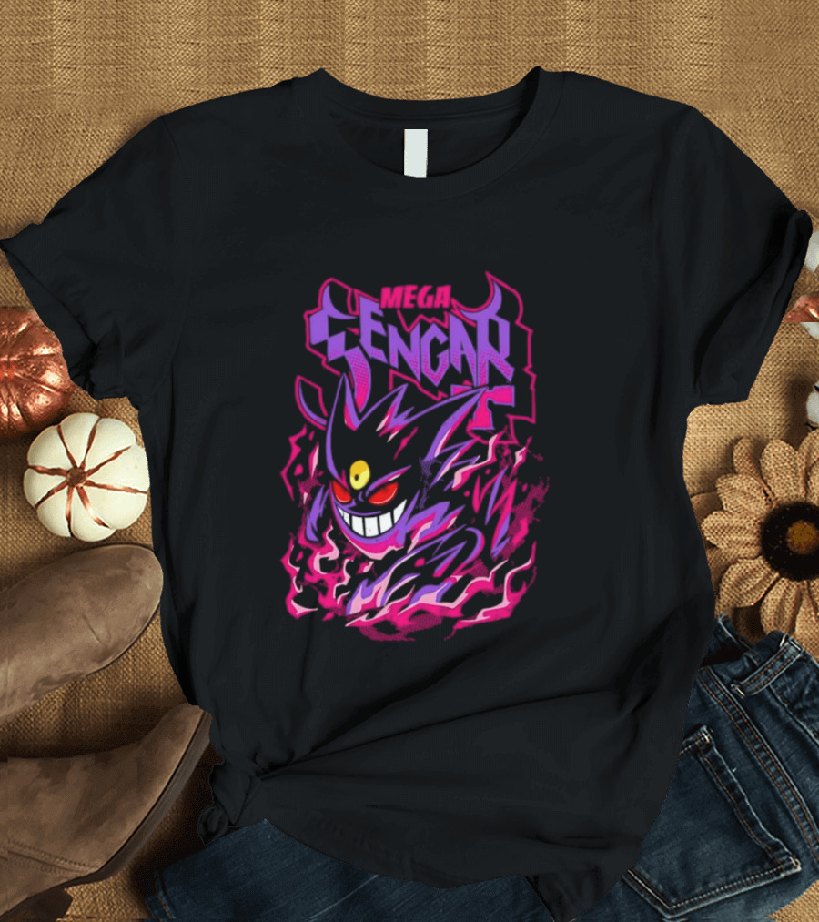 Mega Gengar Pokémon GO Fiery Purple T-Shirt