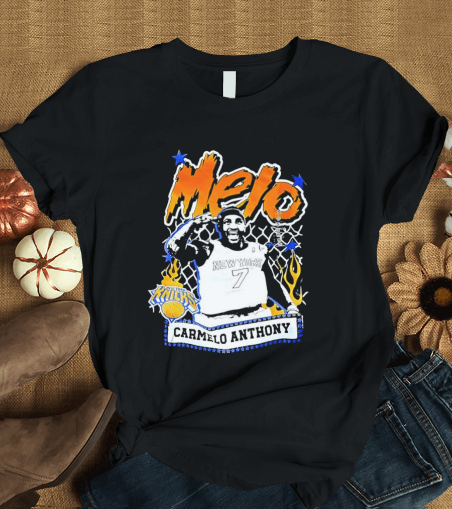 Melo Carmelo Anthony New York Knicks Basketball Star T-Shirt
