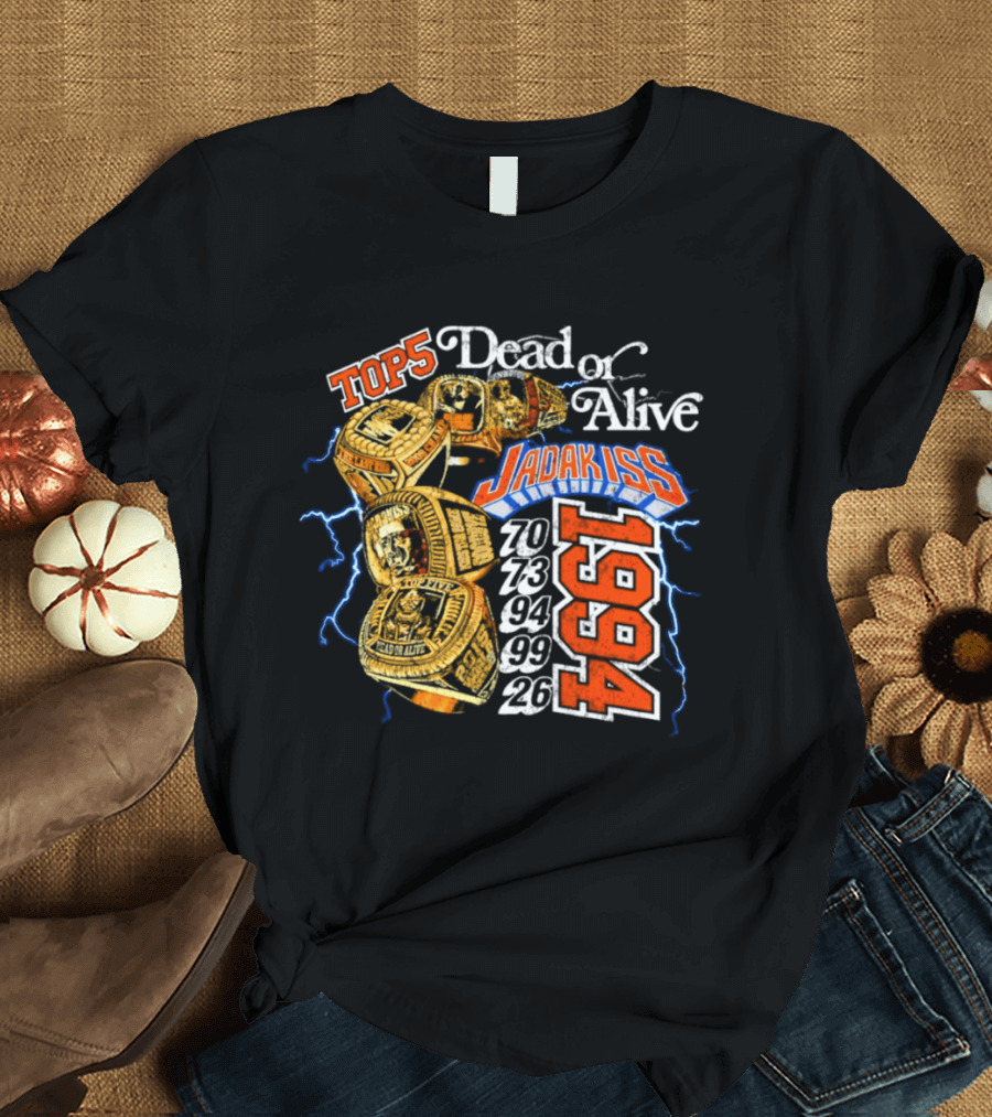 New York Knicks Jadakiss Top 5 Dead Or Alive 1984 Championship Rings T-Shirt