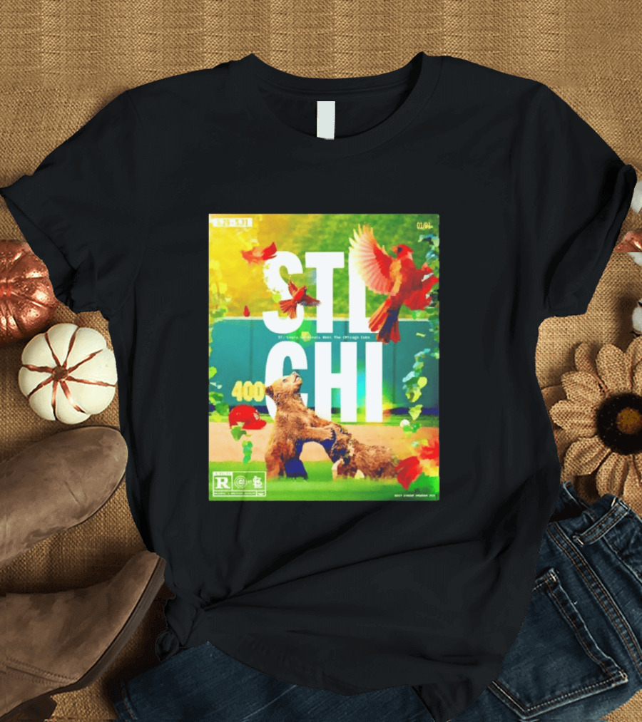 STL CHI St Louis Cardinals Vs Chicago Cubs 400 Stadium Rivalry 9 25 31 T-Shirt