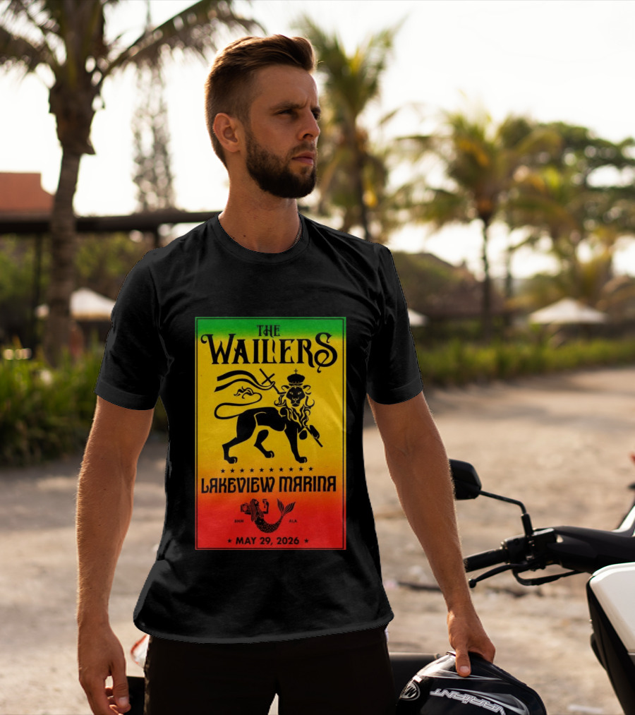 The Wailers Lakeview Marina Birmingham AL May 29 2026 Lion And Mermaid T-Shirt
