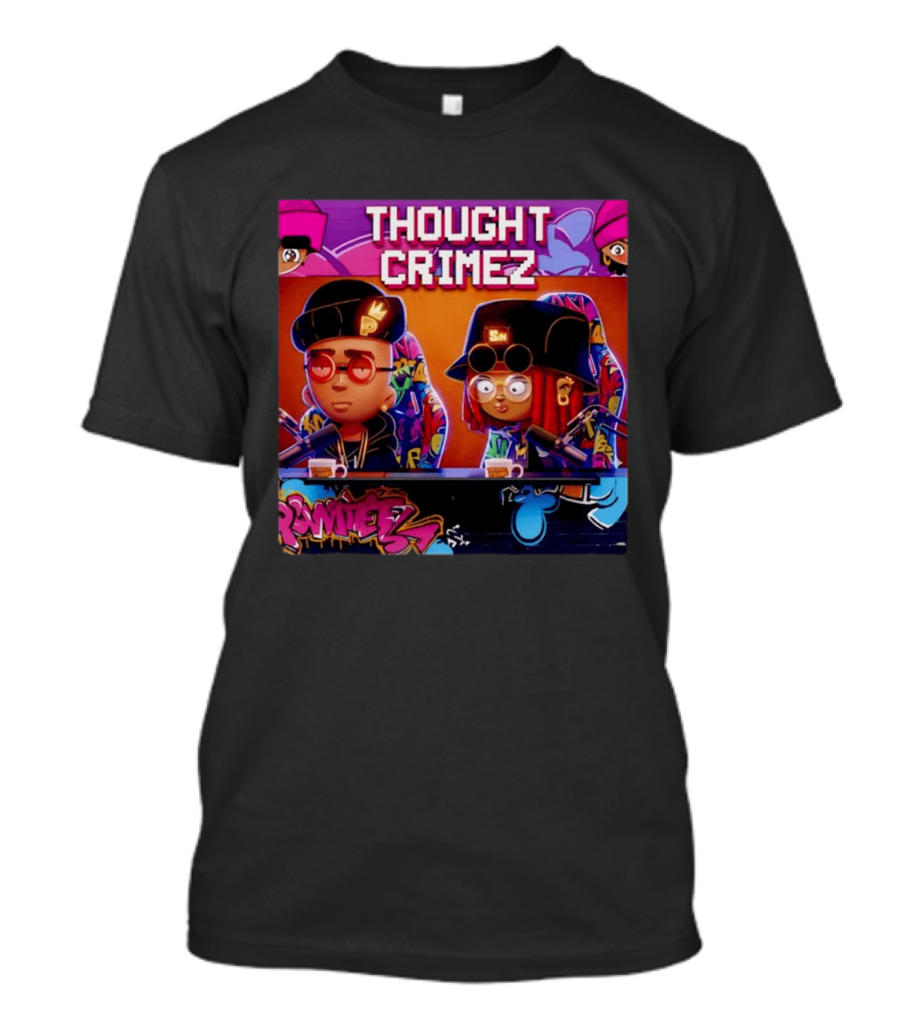 Thought Crimez Ramitez MP SIN Podcast T-Shirt