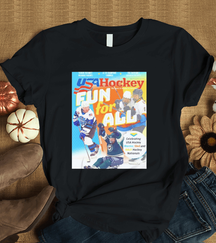USA Hockey Fun For All Celebrating Warrior Sled And Adult Hockey Nationals T-Shirt