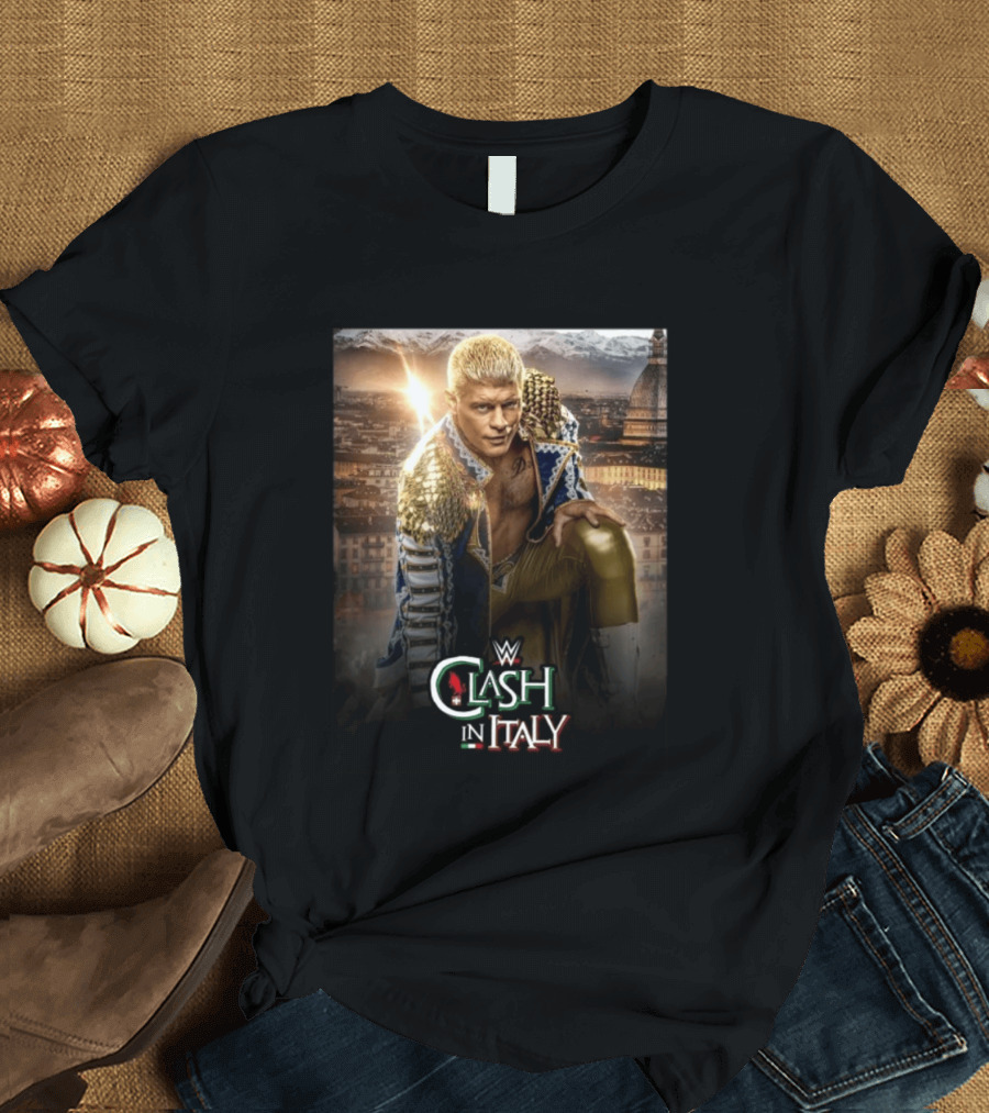 WWE Clash In Italy Turin 2023 Event Featuring Wrestling Star T-Shirt