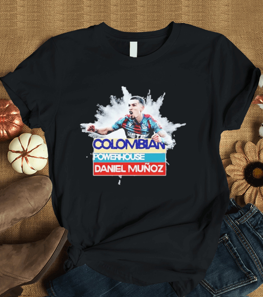 Colombian Powerhouse Daniel Muñoz Crystal Palace Premier League T-Shirt