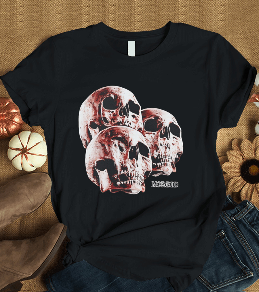 Skulls Skeleton Bones Cranium Head Anatomy Morbid Horror Death Mortality Macabre Incognito T-Shirt