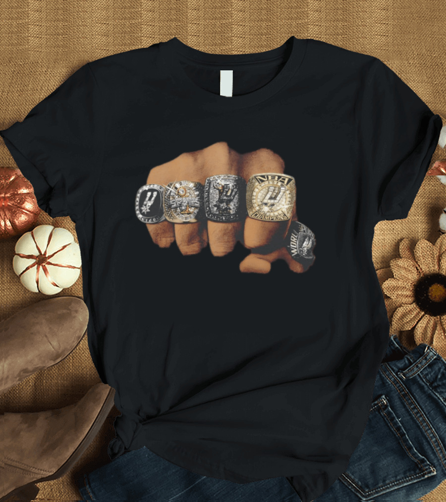 Five Rings NBA Champions San Antonio Spurs Basketball 2026 T-Shirt