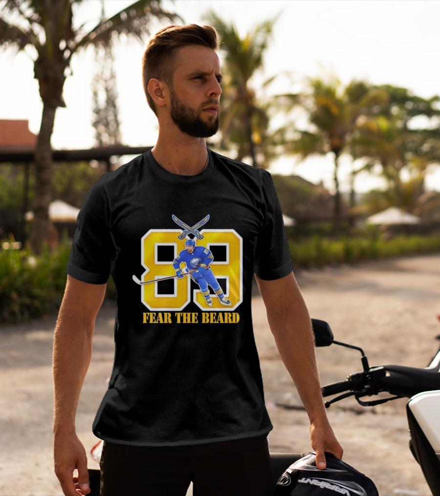 Buffalo Sabres Alex Tuch 89 Fear The Beard Hockey Player Fan Gear T-Shirt