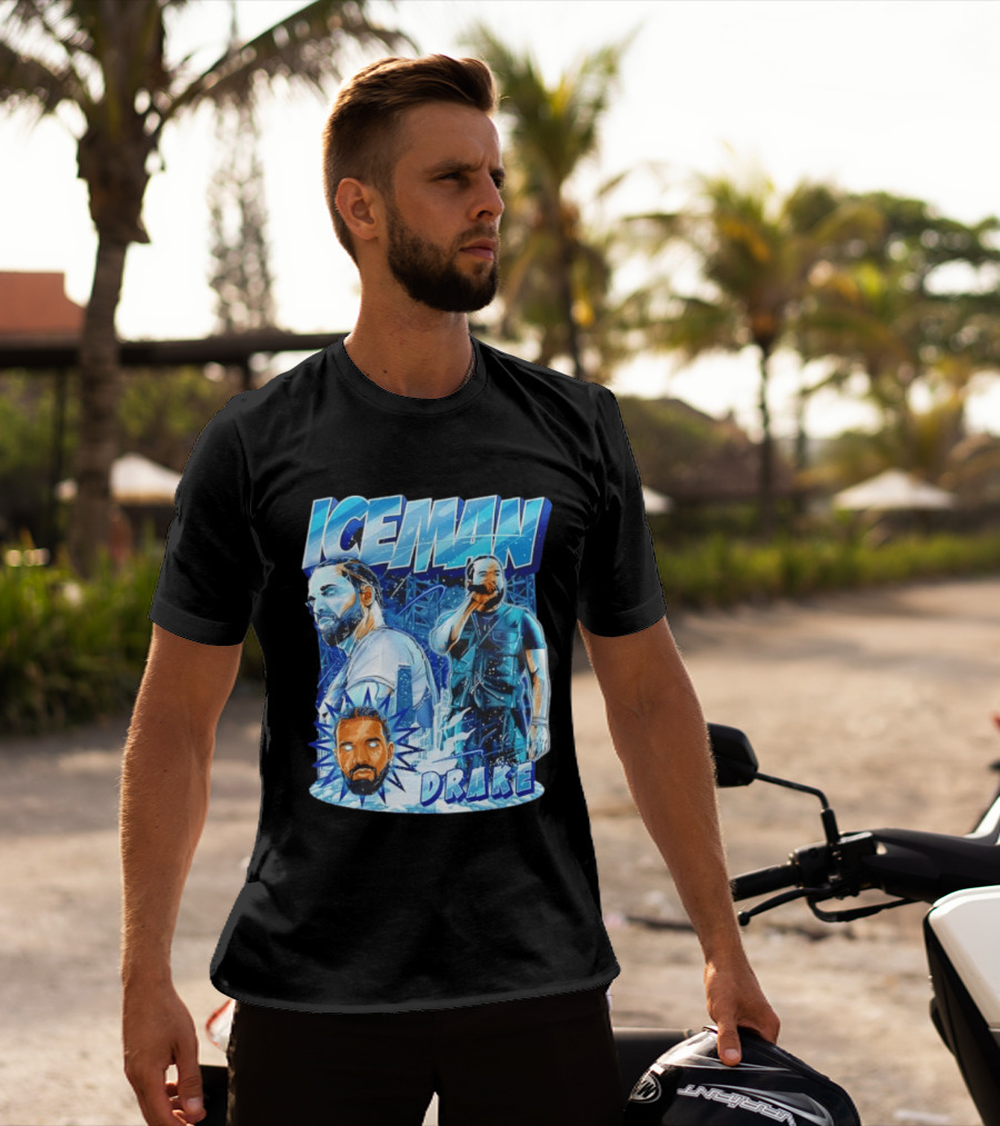 Drake Iceman Glowing Eyes Frozen City T-Shirt