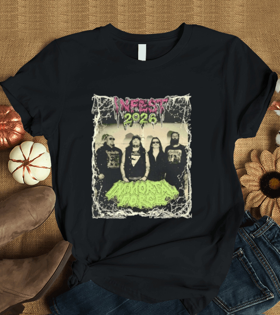 Infest 2026 Death Metal Canada Immortal Force Band T-Shirt