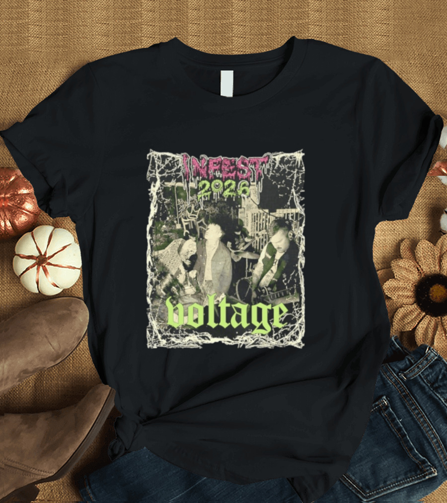 Infest 2026 Voltage From The Smoking Ruins Of Civilization T-Shirt