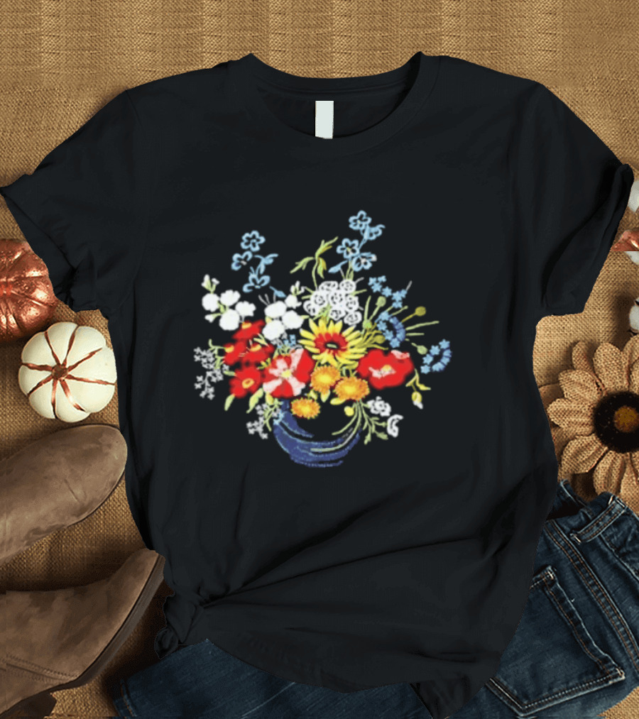 Paige Bueckers Embroidered Floral OKC T-Shirt