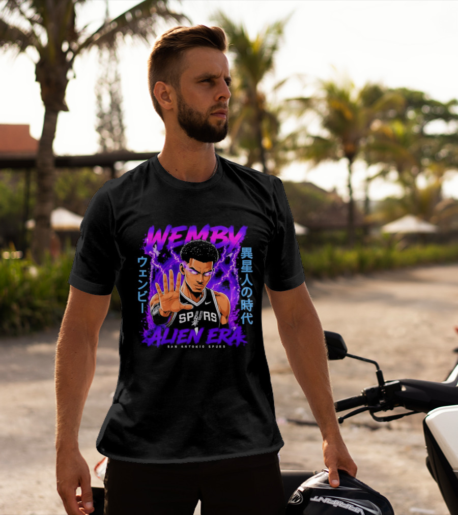 San Antonio Spurs Wemby Wembanyama Alien Era Iseijin No Jidai T-Shirt