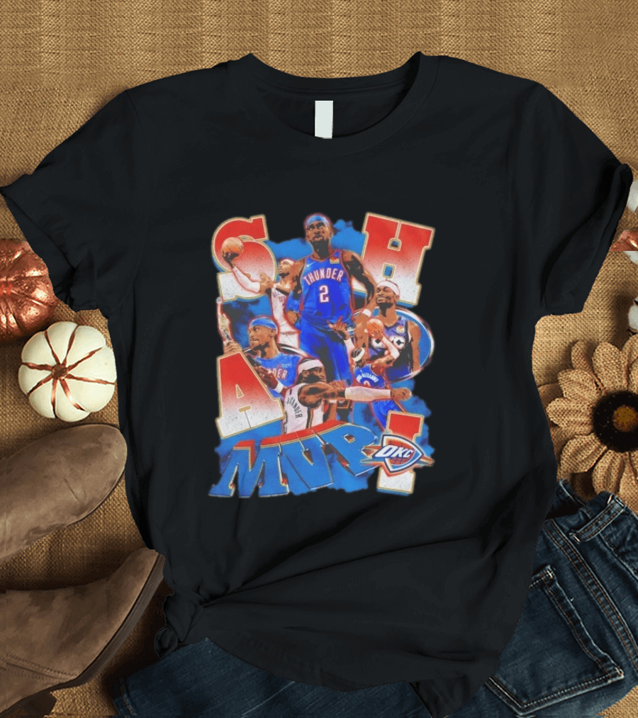 Oklahoma City Thunder Shai Gilgeous Alexander MVP Basketball NBA OKC T-Shirt