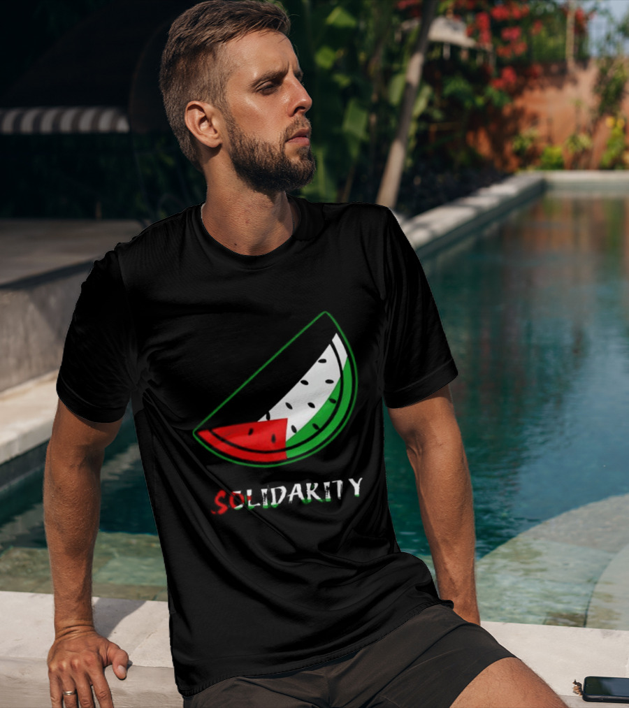 Solidarity Watermelon Palestinian Flag T-Shirt